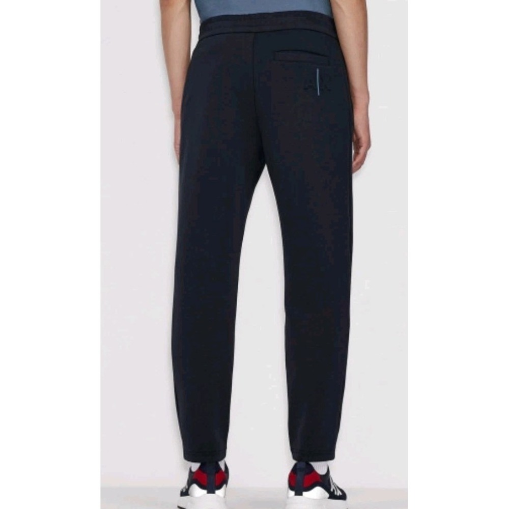 Armani Exchange Mens XL Sports Pants Dark Blue Drawstring 3 Pockets 6KZPFJ ZJ5GZ